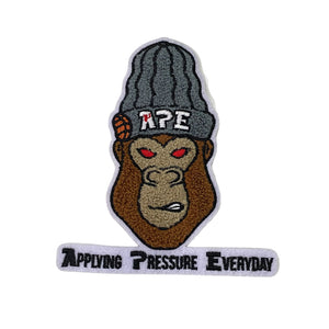 Xinrong chenille angry monkey embroidery patch